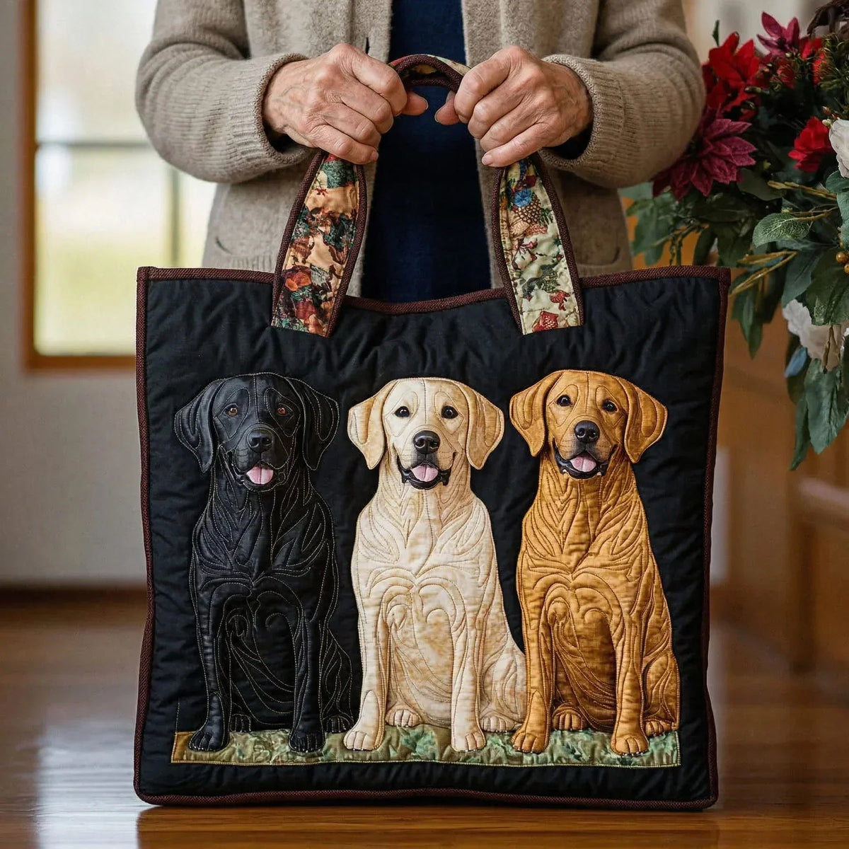 Håndlavet Totetaske – Trio Labrador