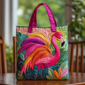 Håndlavet Totetaske – Flamingo Arc-en-ciel
