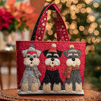 Håndlavet Totetaske – Sakura - Schnauzer Trio Set