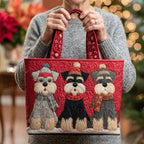Håndlavet Totetaske – Sakura - Schnauzer Trio Set