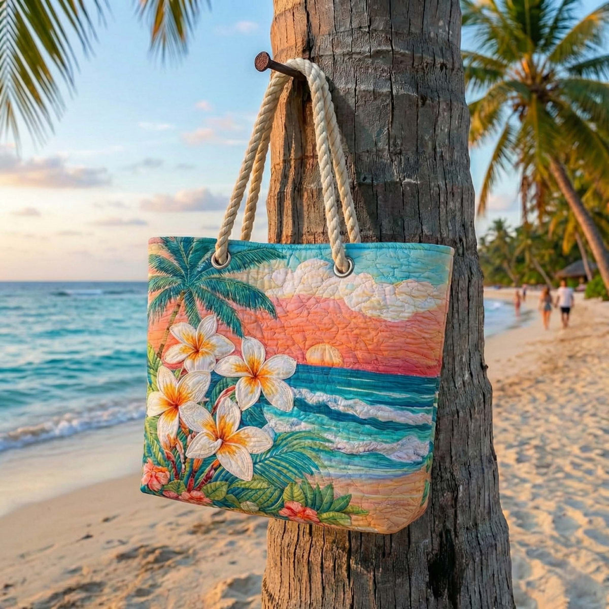 Håndlavet Strandtaske – Tropical Spirit