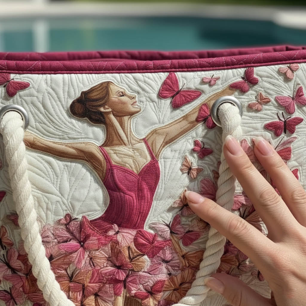 Håndlavet Strandtaske – Ballerina