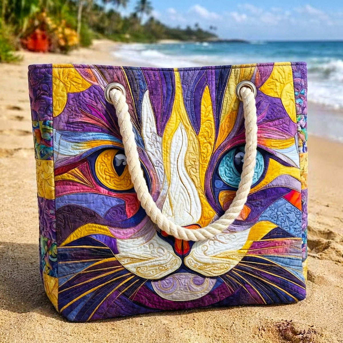 Håndlavet Strandtaske – Cattitude