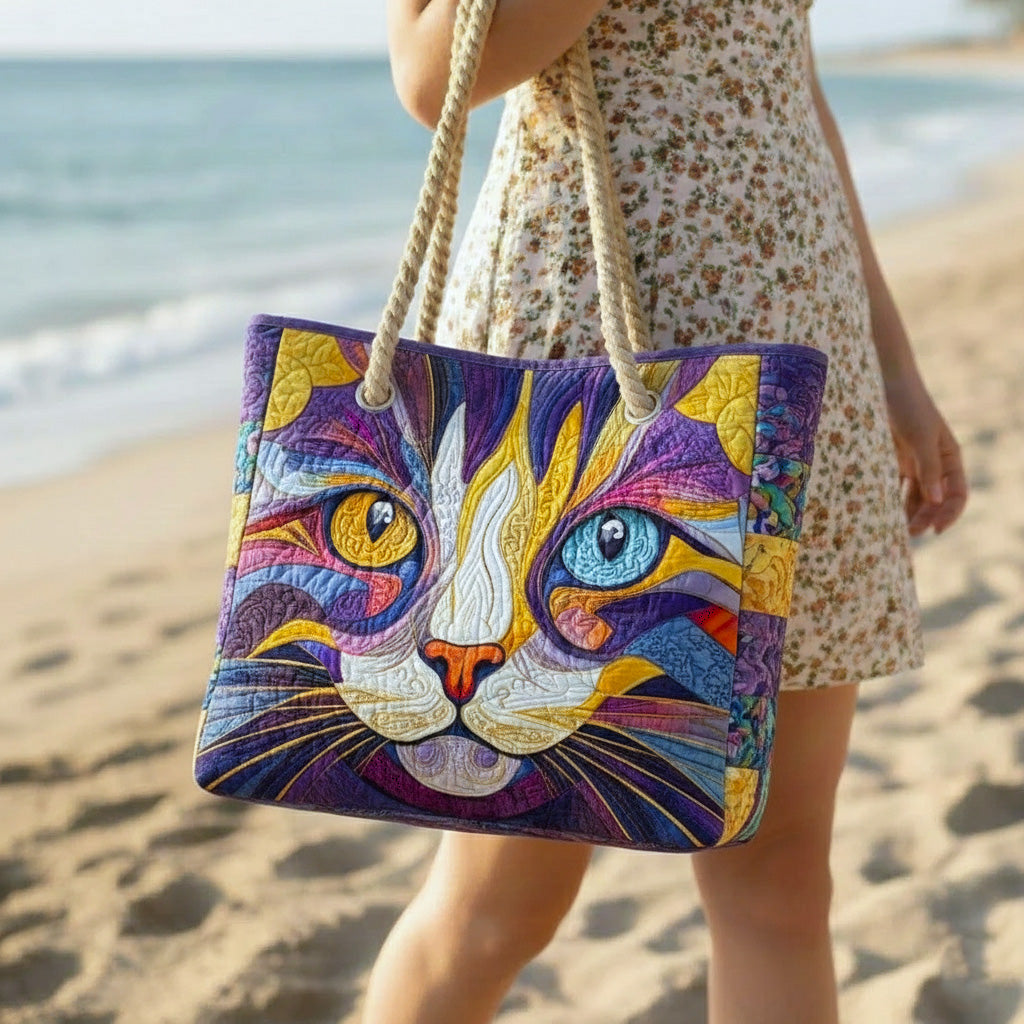Håndlavet Strandtaske – Cattitude
