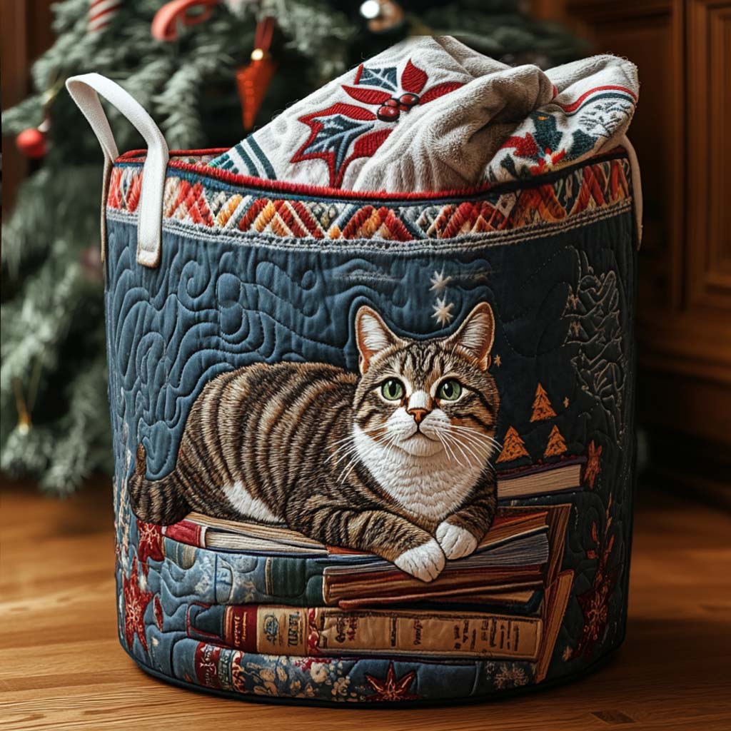 Vasketøjskurv – Holiday Story Cat