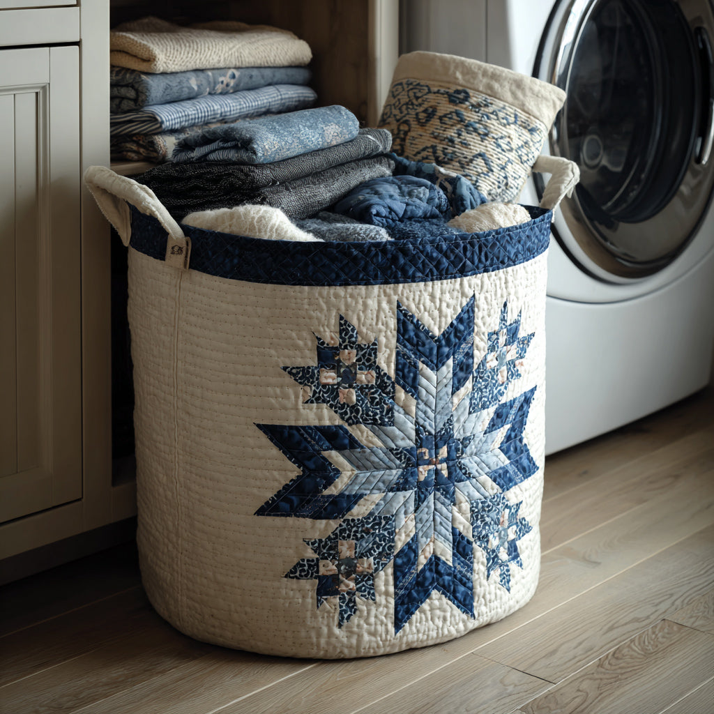 Vasketøjskurv – Icefall Snowflake Star