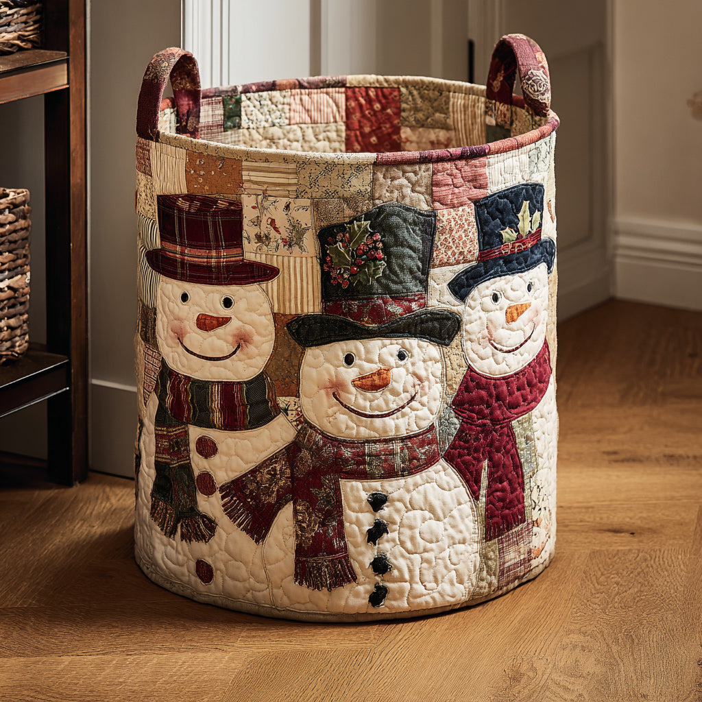 Vasketøjskurv – Jolly Snowman