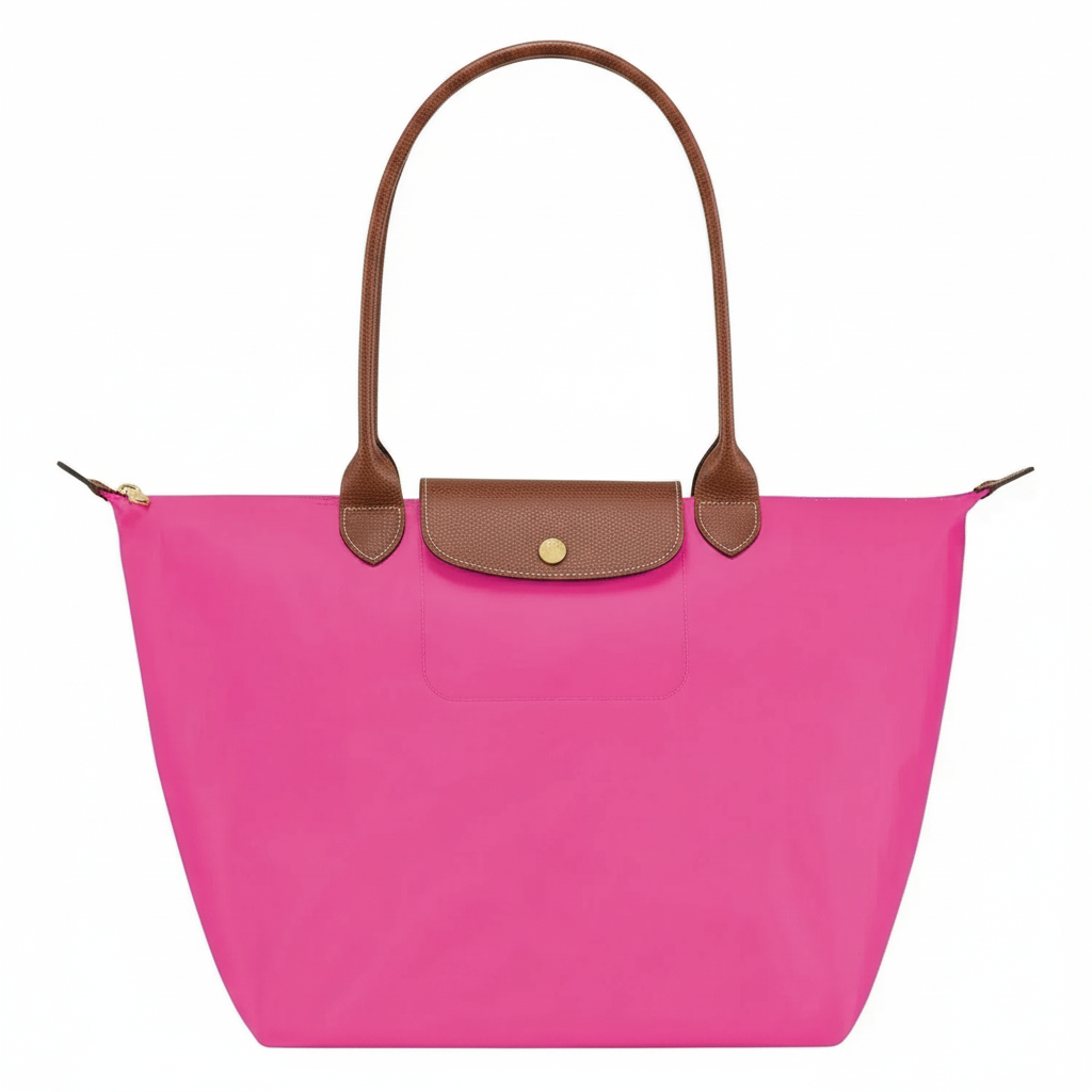 Stor sammenfoldelig totetaske, pink