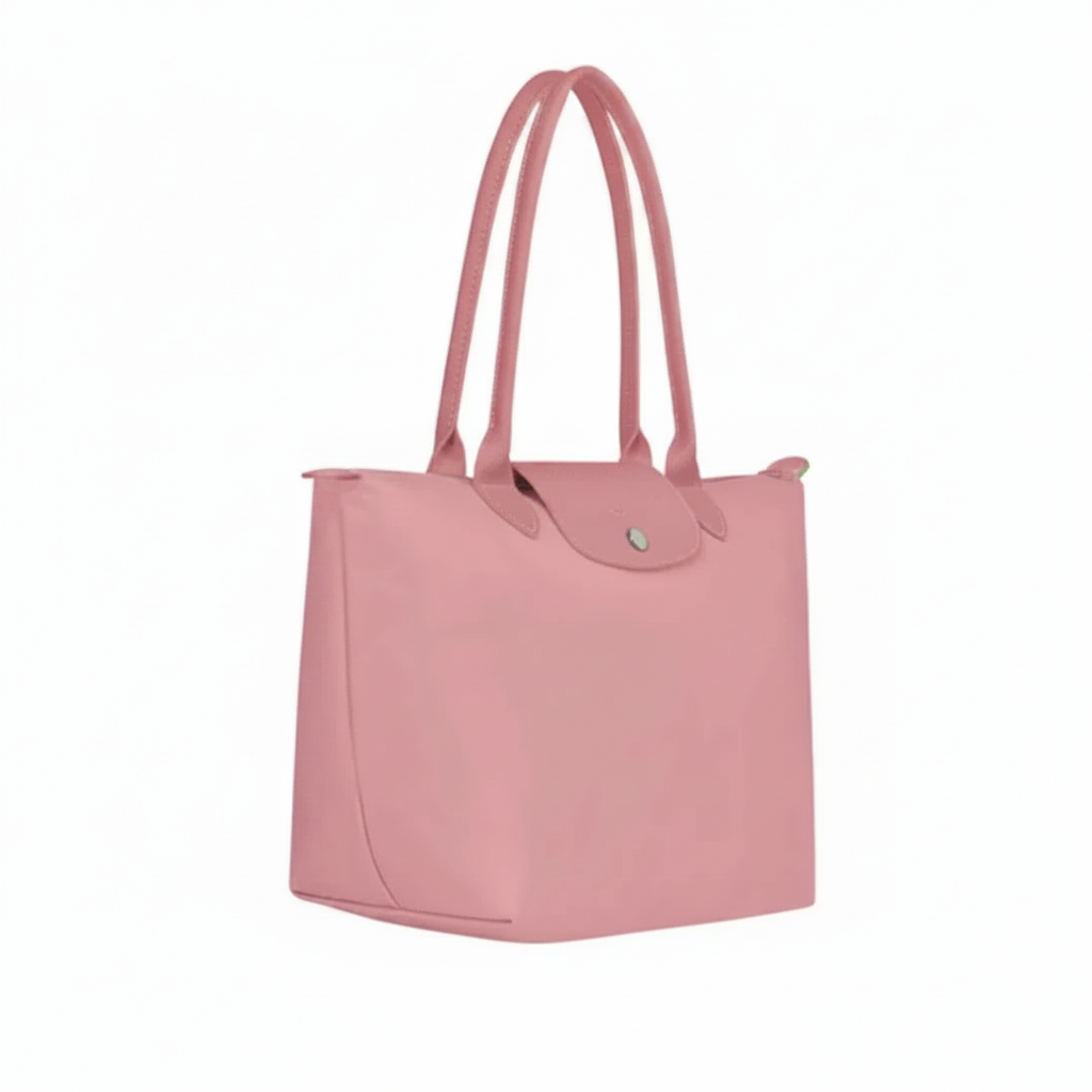 Stor sammenfoldelig totetaske, sart rosa