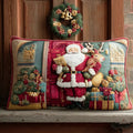 Quiltet Pudebetræk – Santa Claus Heartwarming