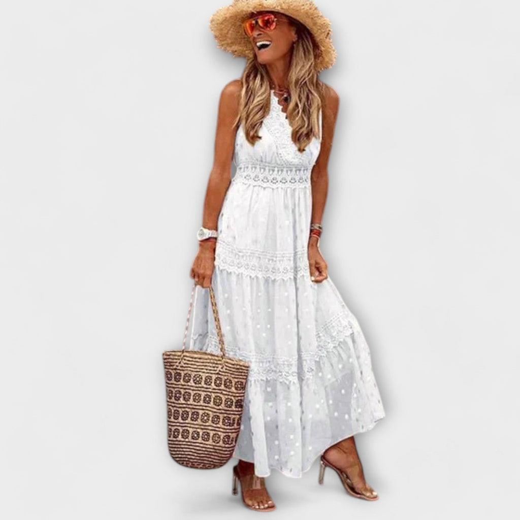 Lukka – Maxikjole med boho-blonde