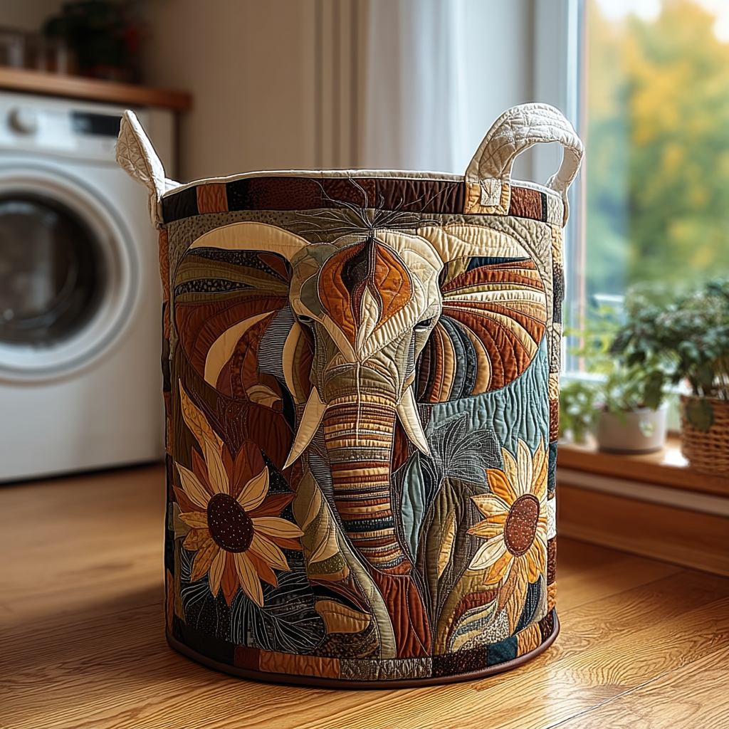Vasketøjskurv – Mystic Elephant