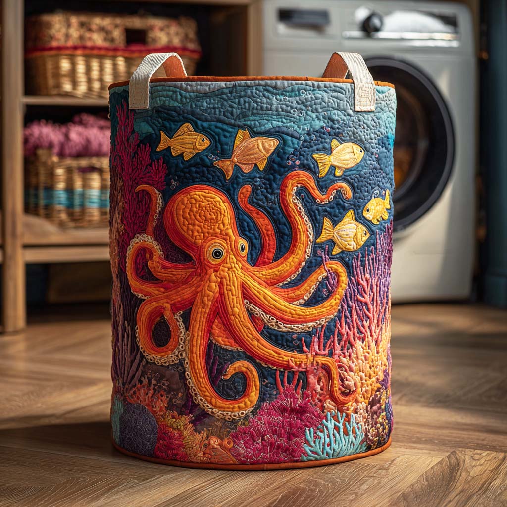 Vasketøjskurv – Mystic Octopus