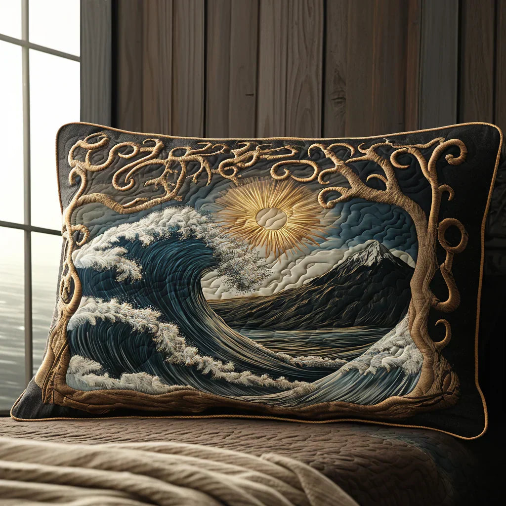 Quiltet Pudebetræk – Ocean Waves