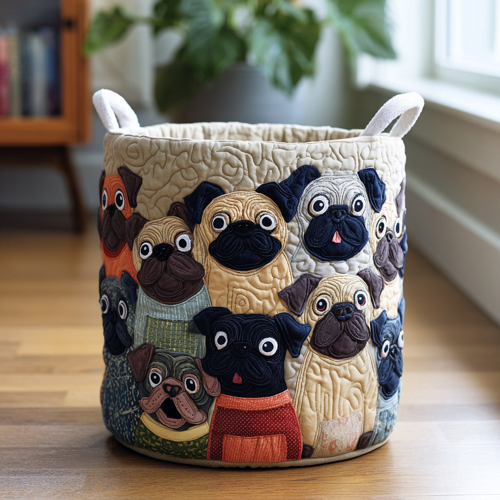 Vasketøjskurv – Pug Spirit
