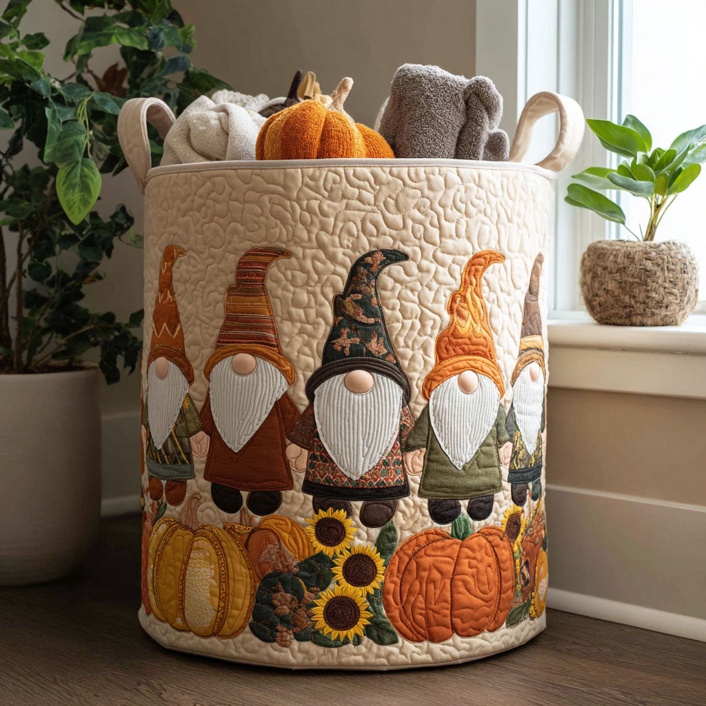 Vasketøjskurv – Pumpkin Patch Gnome