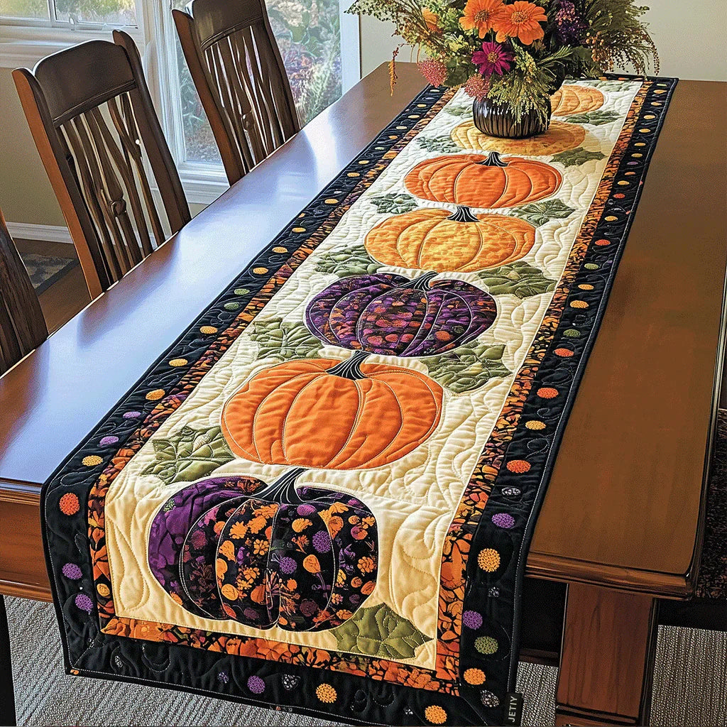 Quiltet Bordløber – Spicy Pumpkin