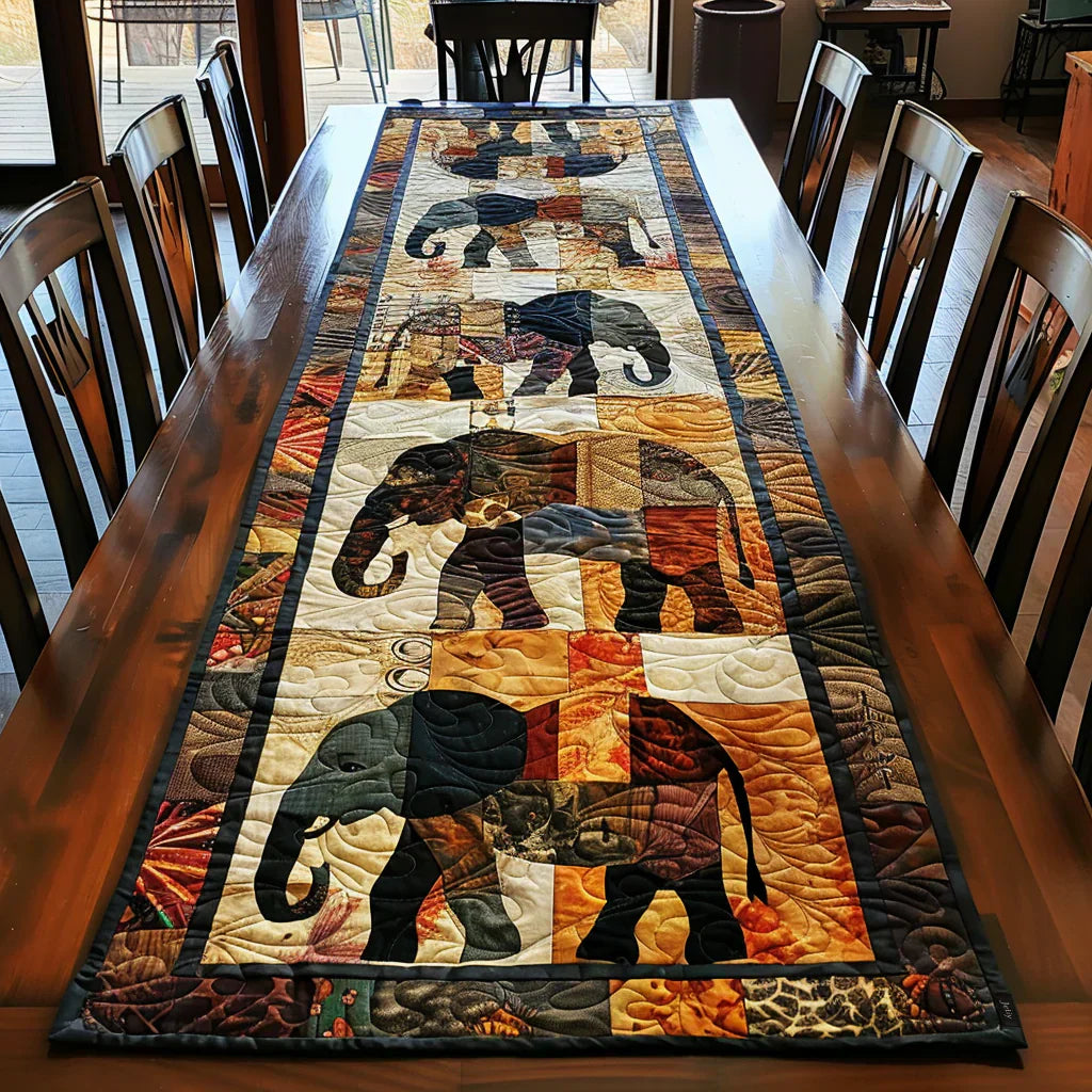 Quiltet Bordløber – Elephant Parade
