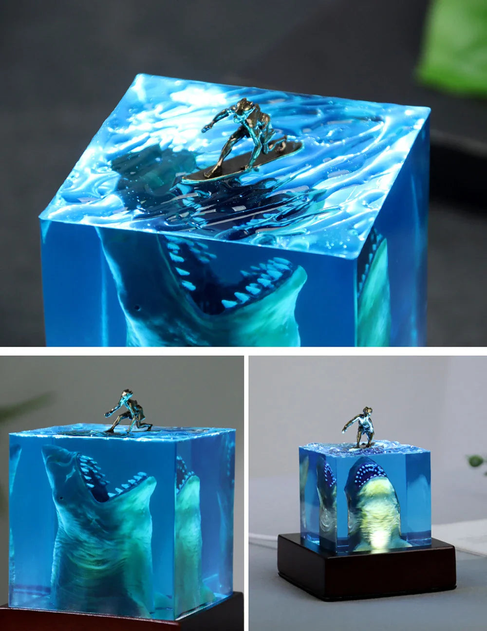 Resin Bordlampe – Light Cube ｜5cm 8cm