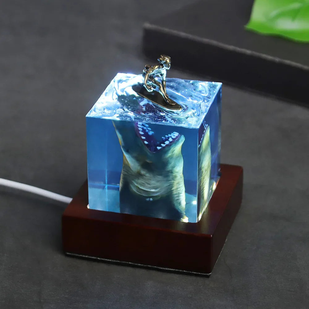 Resin Bordlampe – Light Cube ｜5cm 8cm