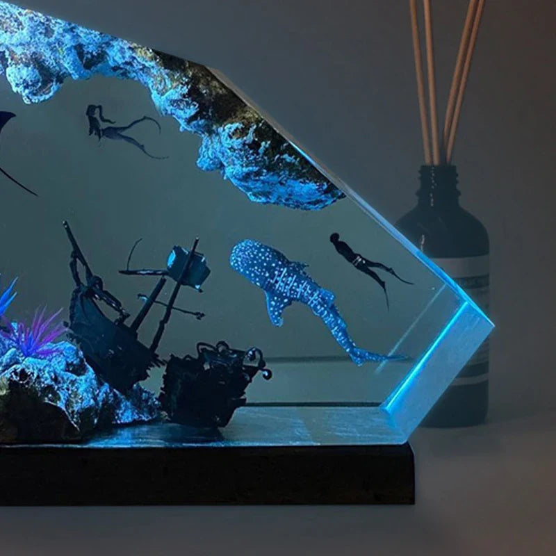 Resin Bordlampe – Beautiful Seabed