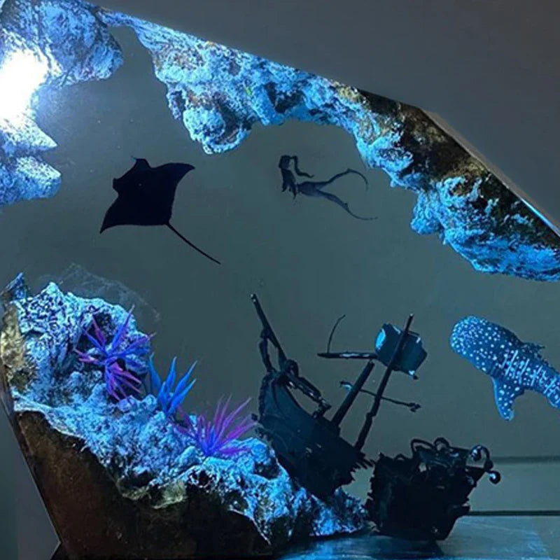 Resin Bordlampe – Beautiful Seabed