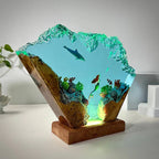 Resin Bordlampe – Seabed