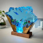 Resin Bordlampe – Seabed
