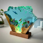 Resin Bordlampe – Seabed