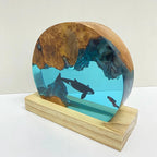 Resin Bordlampe – Orca Diver