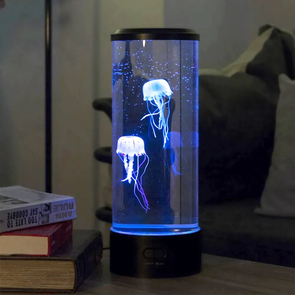 Resin Bordlampe – Jellyfish Night Light