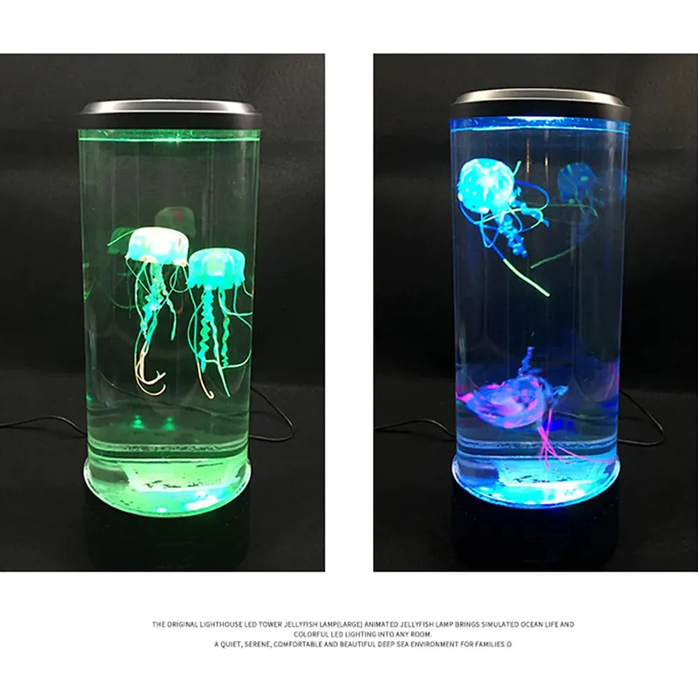 Resin Bordlampe – Jellyfish Night Light