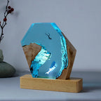 Resin Bordlampe – Deep Sea Dolphin Diver