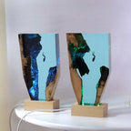 Resin Bordlampe – Deep Sea