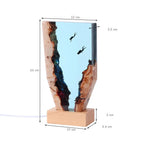 Resin Bordlampe – Deep Sea