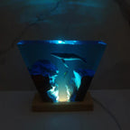 Resin Bordlampe – Deep Sea OceanGroove Whale