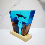 Resin Bordlampe – Deep Sea OceanGroove Whale