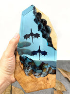 Resin Bordlampe – Deep Dragon