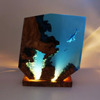 Resin Bordlampe – Shark Diver
