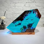 Resin Bordlampe – Whale Shark Shipwreck