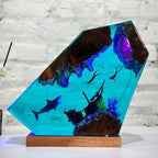 Resin Bordlampe – Whale Shark Shipwreck