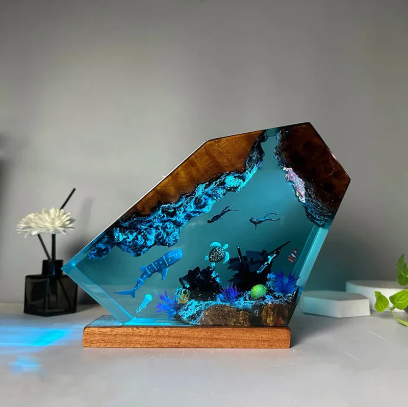 Resin Bordlampe – Light Seabed