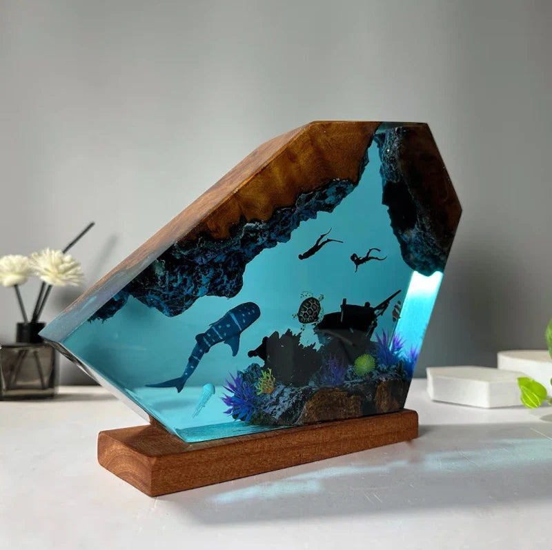 Resin Bordlampe – Light Seabed