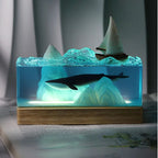 Resin Bordlampe – Mountain