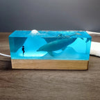 Resin Bordlampe – Mountain