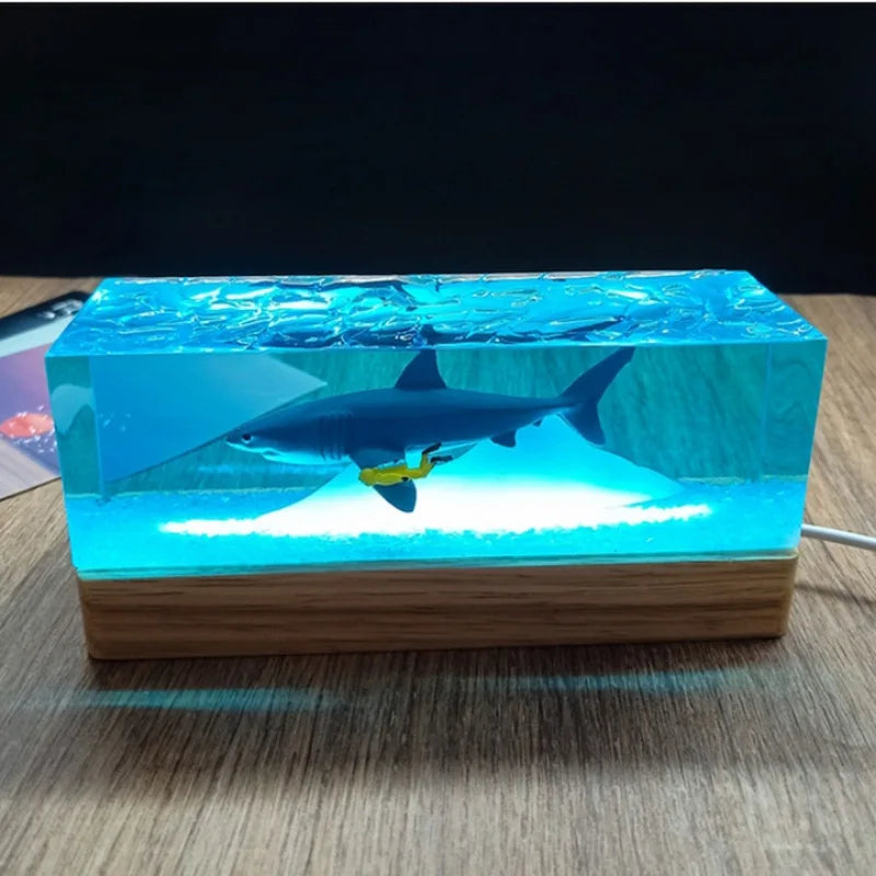Resin Bordlampe – Mountain