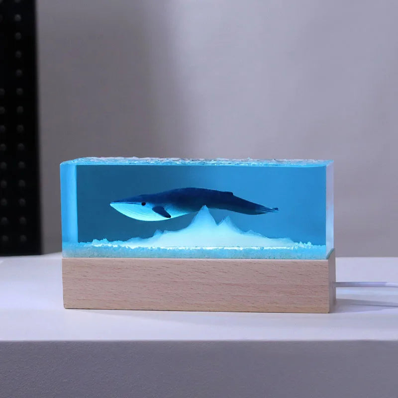 Resin Bordlampe – Mountain