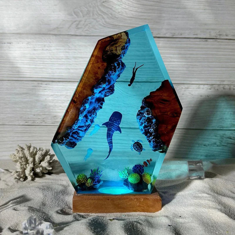 Resin Bordlampe – OceanGroove