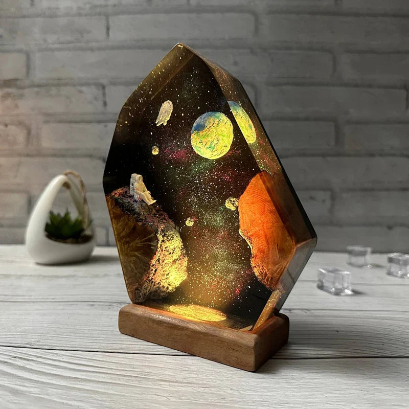 Resin Bordlampe – Moon