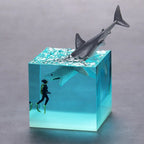 Resin Bordlampe – Ocean Creatures Cube